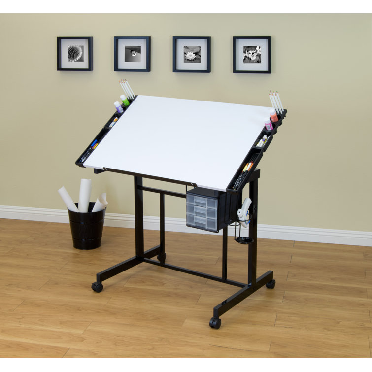 Inbox Zero Crabtree Drafting Table & Reviews Wayfair